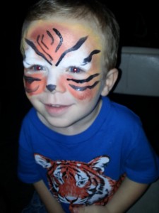 Boy face painting 1