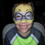Boy face painting 3