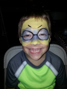 Boy face painting 3