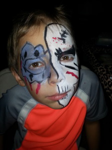Boy face painting 2