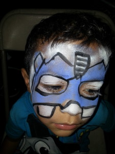 Boy face painting