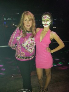 candyfacepainting sugar skull pink